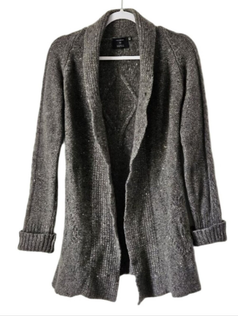 Inis Meáin Barney's New York Cashmere Merino Wool Open Cardigan XS Irish Luxury